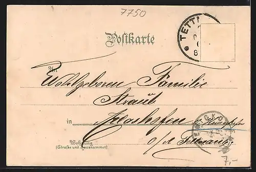 AK Konstanz, Stadtgartenansicht