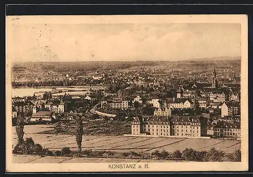 AK Konstanz a. B., Gesamtansicht aus der Vogelschau