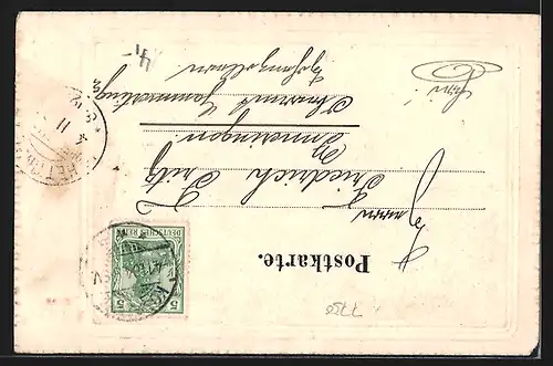 AK Konstanz, Reichspostgebäude aus der Vogelschau