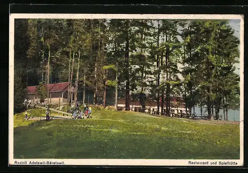 AK Rosinli Adetswil-Bäretswil, Restaurant und Spielhütte