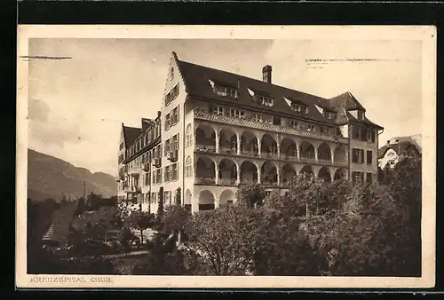 AK Chur, Ansicht des Kreuzspitals