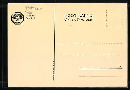 AK Pratteln, VSK, Blick in den Weinkeller