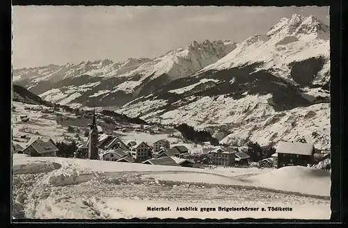 AK Meierhof, Ausblick gegen Brigelserhörner und Tödikette
