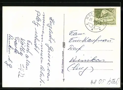 AK Benken, Ortsansicht mit Kirche