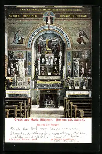 AK Benken, Kapelle Maria Bildstein, Inneres