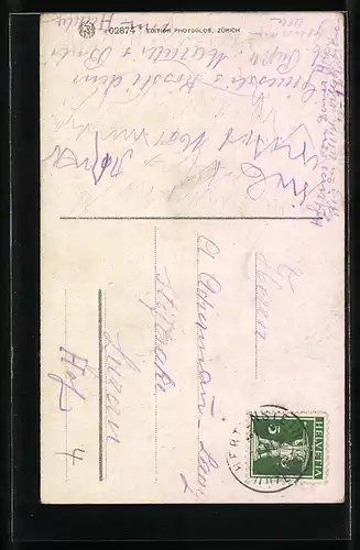 AK Hertenstein, Glasgemälde in der Kapelle