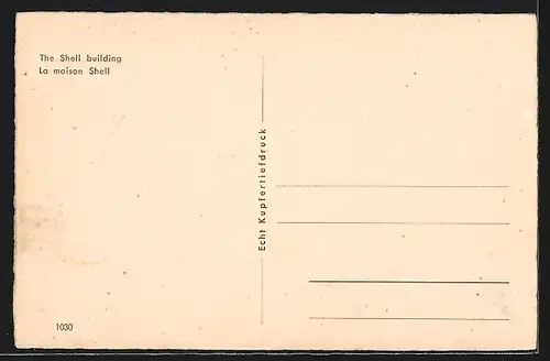 AK Berlin-Tiergarten, Shellhaus, Architektur