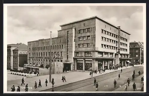 AK Essen, Ortspartie mit Kino Lichtburg