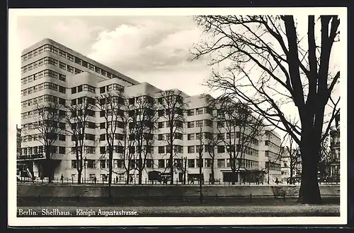 AK Berlin-Tiergarten, Shellhaus, Königin Augustastrasse