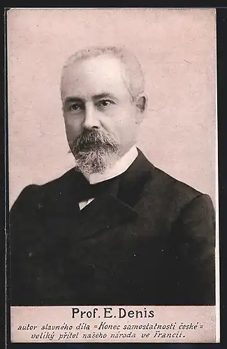 AK Schriftsteller Prof. E. Denis im Anzug