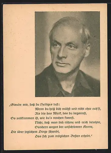 AK Günther Heyd mit Gedicht
