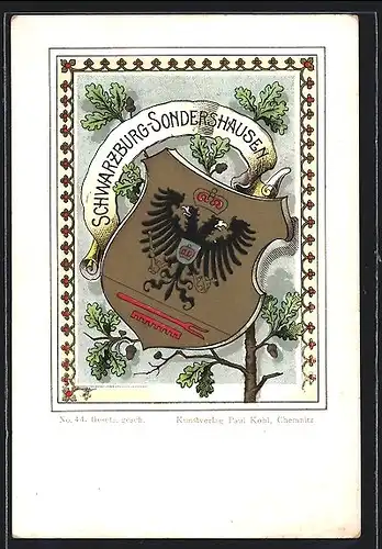 AK Schwarzenburg-Sondershausem, Wappen von Schwarzburg