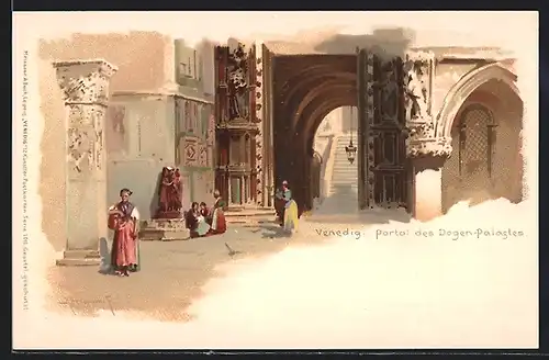 Lithographie Roma, Porta della Carta