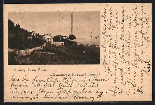 AK Fiesole /Firenze, Villa Bell` Agio, S. Domenico di Fiesole