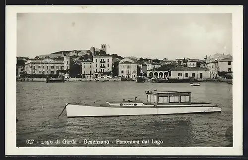 AK Desenzano del Garda, Panorama dal Lago, Blick zum Ort vom Gardasee aus