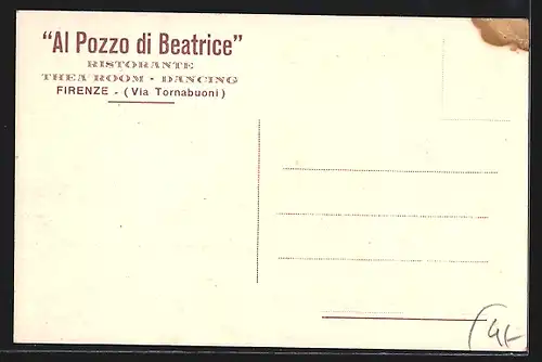 AK Firenze, Al Pozzo di Beatrice-Palazzo Ferroni, Il Refettorio-Ristorante