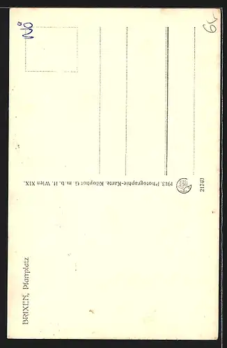 AK Brixen, Partie am Pfarrplatz