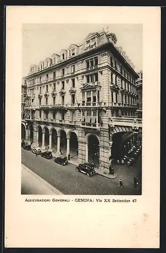 AK Genova, Assicurazioni Generali, Via XX Settembre 42