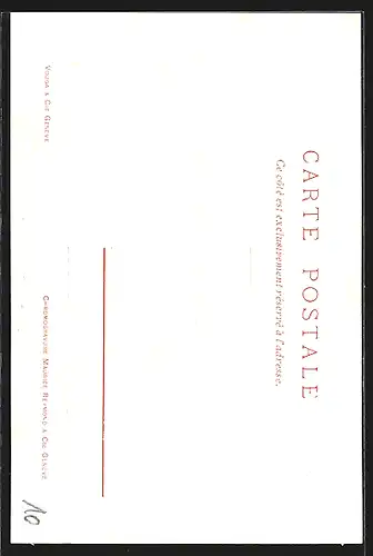 Lithographie Lecco, Blick auf einen Marktstand