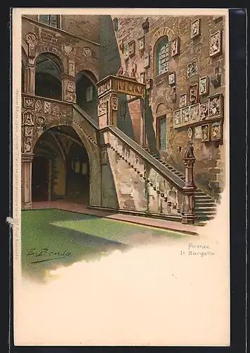 Künstler-Lithographie Firenze, Il Bargello