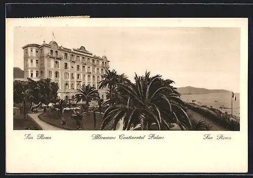 AK San Remo, Miramare Continental Palace