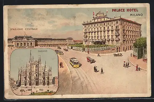 AK Milano, Palace Hotel, Duomo, Stazione Centrale