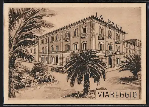 AK Viareggio, Albergo Pensione La Pace, Viale Manin 15