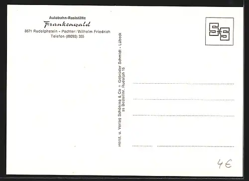 AK Autobahn-Raststätte Frankenwald /Rudolphstein