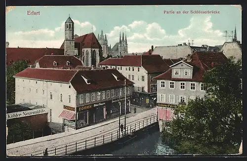 AK Erfurt, Partie an der Schlösserbrücke