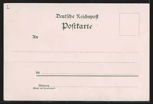 Lithographie Kiel, Töllner`s Hotel, Post und Hafen, Düsternbrooker-Allee, Strassenbahn, Segelboot