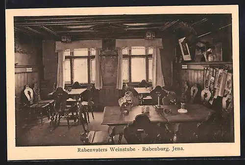 AK Jena, Gasthaus zur Rabenburg - Rabenvaters Weinstube