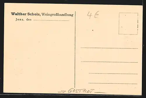 AK Jena, Gasthaus zur Rabenburg - Rabenvaters Weinstube