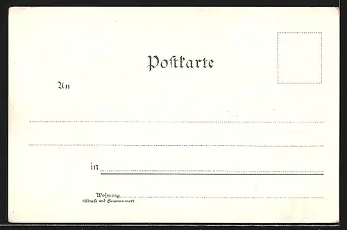 Lithographie Pforzheim, Museum, Kaiser Wilhelm I. Denkmal, Schelmenthurm, Kriegerdenkmal