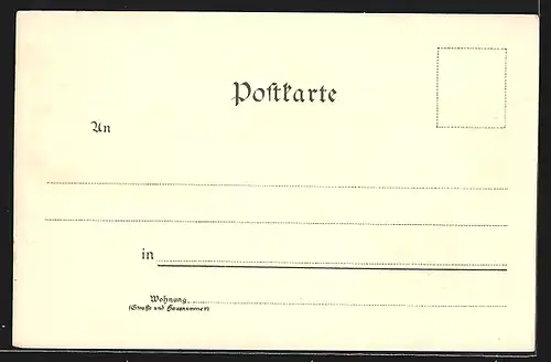 Lithographie Remagen, Teilansicht, Apollinaris-Kirche Westseite und Südseite