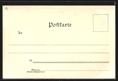 Lithographie München, Gäste vor dem Münchner Hofbräuhaus