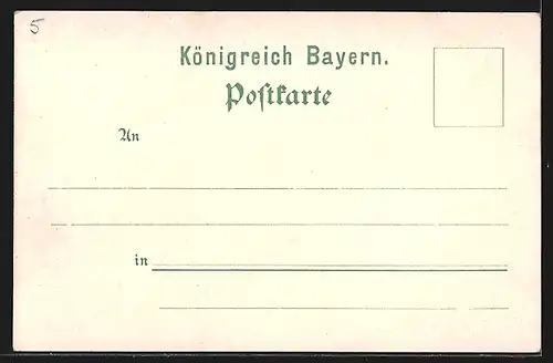 Lithographie Bad Kissingen, Rakoczy-Brunnen, Kursaal u. Restaurant