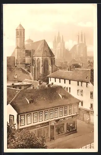 AK Erfurt, Blick zum Dom