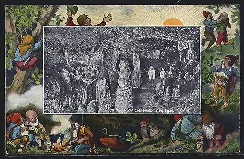 AK Hasel, Erdmannshöhle, tanzende Zwerge