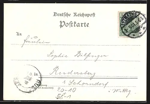 Lithographie Iserlohn, Dechenhöhle, Kaiserhalle, Orgel- und Nixengrotte