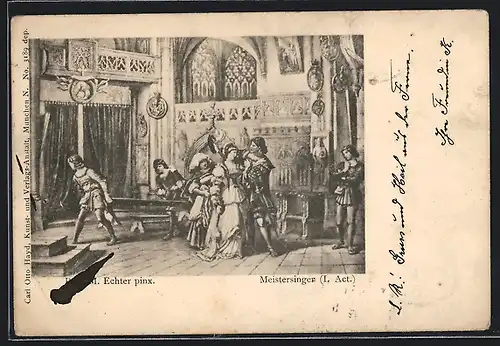 AK Richard Wagner, Meistersinger I. Act