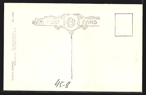 AK They are all rolling the Court here, Liebespaare liegen auf dem Tennisplatz