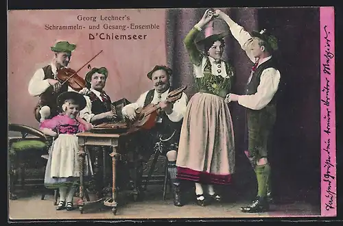 AK Georg Lechner`s Schrammeln- und Gesang-Ensemble D`Chiemseer, Trachtenkapelle