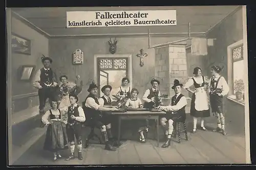 AK Falkentheater künstlerisch geleitetes Bauerntheater, Trachtenkapelle