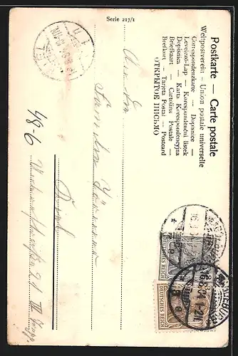 AK Kleines Mädchen am Telefon, Hier Lotte