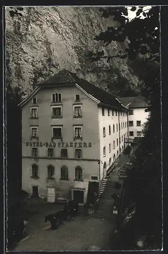 AK Bad Pfäfers, Hotel Bad Pfäfers an der Taminaschlucht