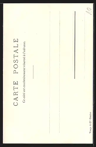 Künstler-AK Merligen, Châlet a Merligen