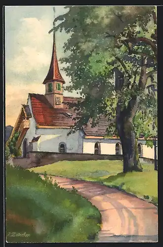 Künstler-AK Urdorf, Kirche