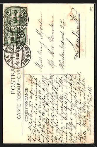 Künstler-AK Gurtendorf, Teilansicht