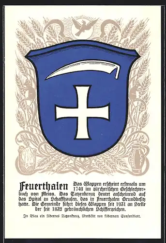 AK Feuerthalen, Wappen der Stadt