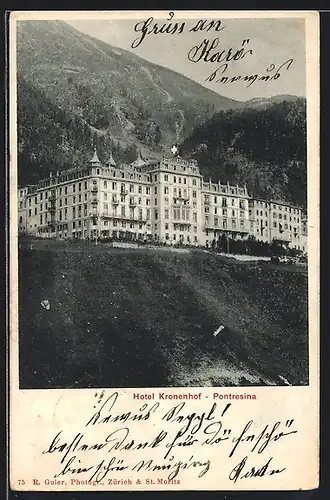AK Pontresina, Am Hotel Kronenhof